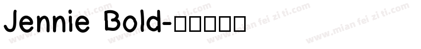 Jennie Bold字体转换